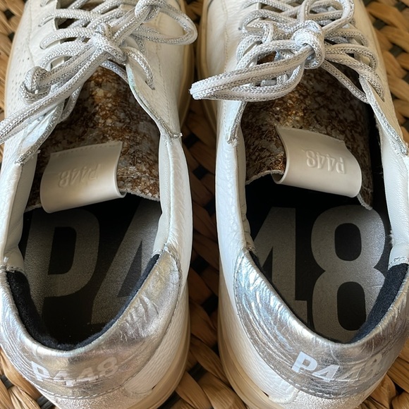 P448 made in Italy Jack Dakar perforated low top sneaker - Picture 8 of 15